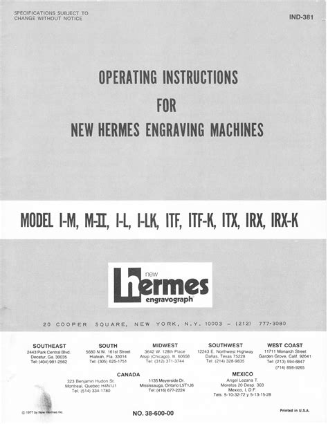 new Hermes manual pdf